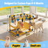 Bullro 8 Hammock Puppy Play Gym with Hanging Toys, Dog Jungle Gym Indoor with and Funny Enrichment Toys, PVC Frame