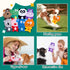 No Stuffing Dog Toys, 8 Pack Durable Plush Squeaky Toys, Cute Animal Interactive Chew Toys for Small Medium Dogs