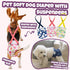 3 Pack Pet Soft Dog Diapers Female with Suspenders, Reusable Female Dog Diapers for Heat, Dog Period Panties for Doggie