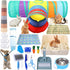 34 Pcs Rabbit Starter Kit Rabbit Litter Box Small Animal Water Bottle