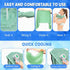 60 Pack 40"x12" (GR-60) QBrand Cooling Towels, Ice Breathable Chilly Sweat Rag Microfiber Workout Rags for Gym Towels