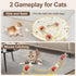 Interactive Cat Toys, Smart Rolling Ball in Play Mat, Automatic Speedy Moving Ball for Indoor Exercise, Motion