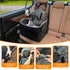 Dog Car Seat for Small Medium Sized Dog, Booster Car Seat with Elevated Memory Foam, Storage Pocket & Safety Belts