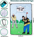 Funny Golf Towel, Printed Towels for Golf Bags with Clip, Birthday Gifts for Golf Fan - Just Tap It In