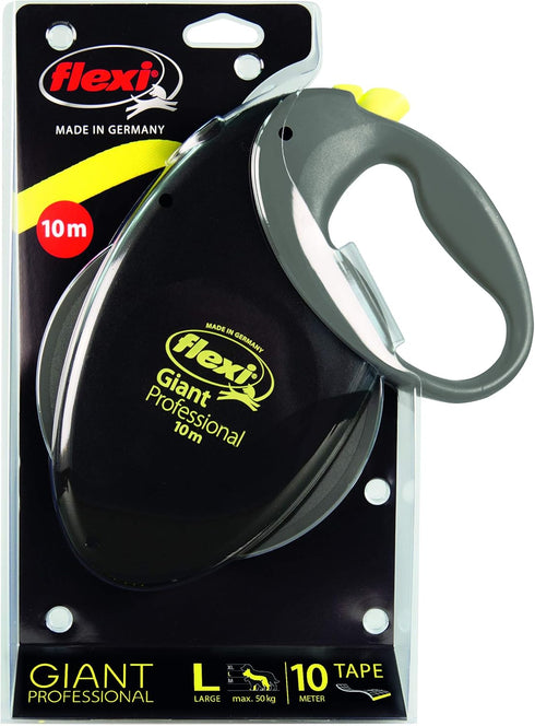 Flexi Giant Professional Gurt, Schwarz/Neon, L: 10 M