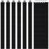 Shappy 13 Inch Replacement Straps for Baseball Catchers Gear, Youth Leg Guard Straps in Black Silver