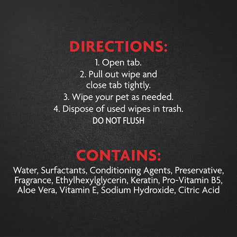 Furminator DeShedding Grooming Wipes for Cats, Refresh and Deodorize Coat without Bathing, 50 Count