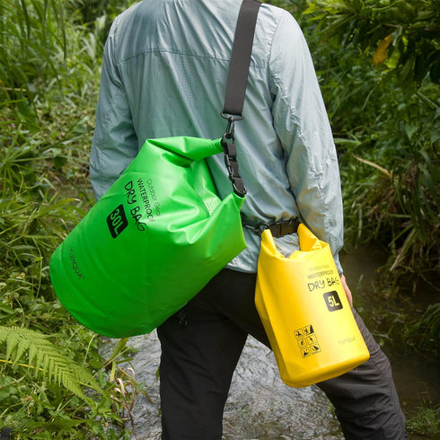 Waterproof Dry Bag Backpack 5L-40L, Roll Top Floating Storage Bags for Kayaking, Hiking