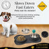 Slow Feeder Dog Bowls, No-Spill Non-Skid Silicone Mat, Stainless Steel Water Bowl for Dogs, Canine Karma
