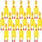Sratte 16 Pack Screaming Chicken Toys Bulk Large Rubber Squeaking Chicken Toys