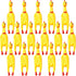 Sratte 16 Pack Screaming Chicken Toys Bulk Large Rubber Squeaking Chicken Toys