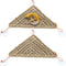 kathson Bearded Dragon Hammock, Natural Seagrass Reptile Lounger Decor, 2 PCS (11 x 7.8 x 7.8 inches)