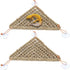 kathson Bearded Dragon Hammock, Natural Seagrass Reptile Lounger Decor, 2 PCS (11 x 7.8 x 7.8 inches)