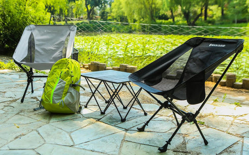 2 1 Backpacking ROCK CLOUD Portable Camping Chair Ultralight Folding Chairs and Trekking Pole in for Outdoor Camp