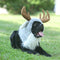 Onmygogo Funny Dog Halloween Costumes, Cute Furry Pet Wig for Halloween Christmas, Moose, Size M