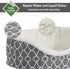 MidWest Homes for Pets Orthopedic Egg-Crate Nesting Pet Bed w/ Teflon Fabric Protector, XS Gray