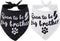 Sooner to be Big Brother Dog Bandana, 2 Pack Pet Baby Announcement Accessories, Large Soft Scarf
