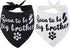Sooner to be Big Brother Dog Bandana, 2 Pack Pet Baby Announcement Accessories, Large Soft Scarf