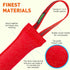 Viper Synthetic K9 Tug Toy Reward with Two Handles for Adult Dogs & Puppies, Ruberized Handles, Red, 12" x 2"