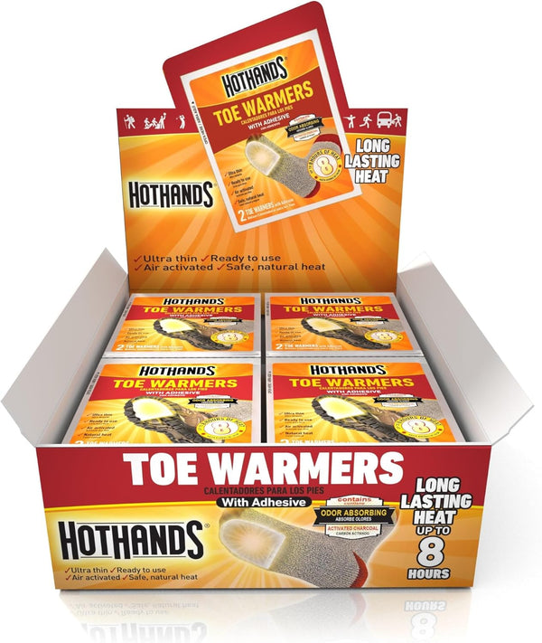 HotHands Toe Warmers - Long Lasting, Odorless, Air Activated, 40 Pair