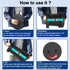 18.1" 600lbs,Retractable Upgraded Collapsible Stool with Adjustable Strap,Lightweight Folding Stool,Load Capacity