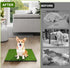 HURENTEK 23''X17'' Dog Grass Pad with Tray, Small Artificial Turf Grass Potty, Reusable Puppy Pee Pads for Dogs