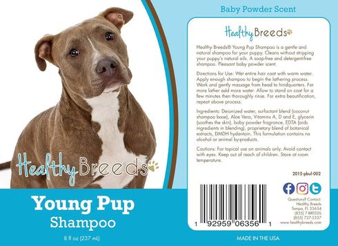 8 oz Healthy Breeds Pit Bull Young Pup Shampoo