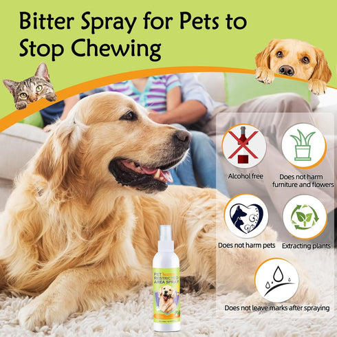 Cat Deterrent Spray for Peeing, Effective Dog Repellent for Indoor and Outdoor Use, Alcohol-Free