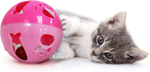 Pets First Large Size Cat Ball with Bell Toy for Cats Kittens and Other Animals - Hours of Play for Pets | Large Size