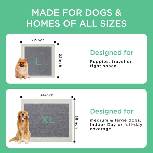 28" 34" 30 Count, Bedsure Dog Pee Pads Extra Large, x Puppy Pads Super Absorbent & Leak Proof, XL Training Pads Quick