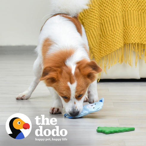 The Dodo Woodland Animals Stuffingless Dog Toy Set: 2pc Bear & Tree, Durable Toys for Dogs