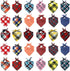 Segarty Dog Bandanas, 30 Pack 22.8"x15.7" | Triangle Plaid Bibs for Medium Small Dogs, Adjustable Washable Kerchief