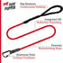 Sentry - Heavy Duty Rope Dog Leash | 6 Foot Dog Leash & Lockable Metal Carabiner for Added Security | Reflective Rope Leash for Safe Night Walks | Training Leash for Medium & Large Dogs