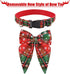 Malier Christmas Classic Plaid Dog Collar with Bow Tie, Soft Durable Holiday Collar for Small Medium Large Dogs (Red &