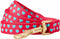 Blueberry Pet Valentine's Day Dog Leash - Velvety Soft-Touch Heart Flocking Lead for Medium Dogs, Lust Red, 5 ft x 3/4"