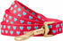 Blueberry Pet Valentine's Day Dog Leash - Velvety Soft-Touch Heart Flocking Lead for Medium Dogs, Lust Red, 5 ft x 3/4"