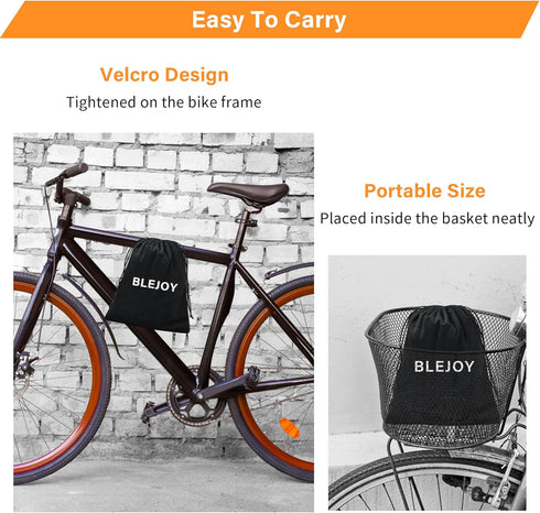 Waterproof Bike Cover for 2 or 3 Bikes, Heavy Duty Outdoor Bicycle Covers with Lock Holes & Storage Bag