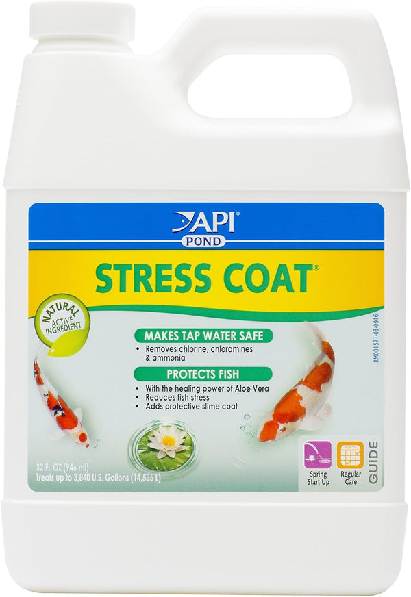 API POND STRESS COAT (32 fl oz) Pond Water Conditioner - Quickly