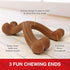 Nylabone Ergonomic Hold Wishbone Power Chew Toy for Dogs, Large - Up to 50 lbs, Bison Flavor, 1 Count