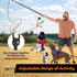 LOOBANI Flirt Pole for Dogs, 48.8in Extendable Teaser Wand with Detachable Interactive Toys
