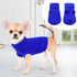 uxcell Small Dog Sweater, Thick Twisted Knit Pullover Turtleneck Apparel, Soft Winter Warm for Small Medium Dogs (Blue,