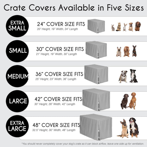 48in. Sweet Jojo Designs Large Dog Crate Cover (Bones and Paw Prints) for Girls Pet Cage, Kennel Covers (Modern
