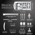 Survival Card Multitool Camping Kit, 9PCS Portable Survival Tool with Fishing Line Gear, Credit Card Wallet with Felt