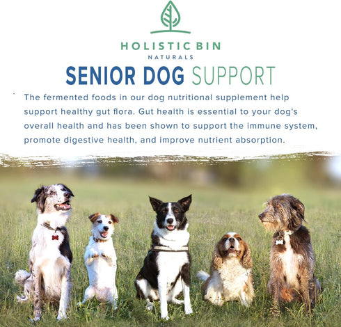 Canine Fermented Farm Superfood Dog Supplement, Vitamin & Mineral Rich Blend with Digestive Enzymes for Dogs