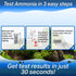 Ammonia Test Strips for Freshwater & Saltwater Fish Tank, Lab Grade Water Tester Kit - 100 Count