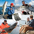 TOPFORT 187/343pcs Fishing Accessories Kit, Includes Jig Hooks, Sinker Weights & Tackle Box