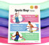Weighted Hula Hoop, ACU Hoop 4M - 4 lb Medium, Rainbow Colors for Weight Loss Fitness Workout
