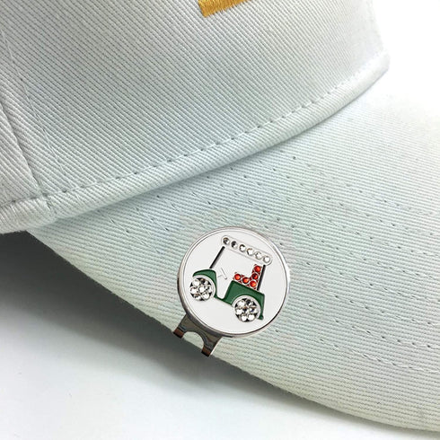 Golf Ball Markers with Hat Clips for Men Women, Removable Crystal Golf Ball Marker with Magnetic Clip