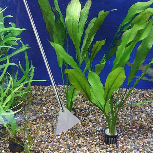 15in Aquascape Tools, 4 in 1 Long Aquarium Tweezers, Scissors, Spatula Set for Aquatic Plants and Terrariums