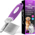 Poodle Dematting Fur Rake Comb Brush for Dogs and Cats, 2.5" Steel Safety Blades
